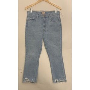 Mother Denim Jeans Womens 31 The Insider Crop Step Crew Mentally Elsewhere NWOT